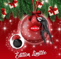 KNIPEX Cobra® XS Kraftzange im weihnachtlichen Dekor 