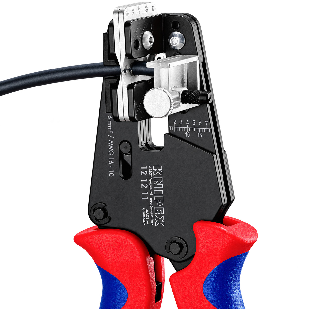 Abisolierzange 1,5/2,5/4/6 mm² Knipex 12 12 11 